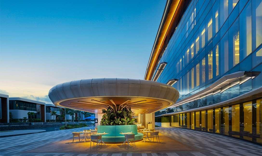 拉古娜都喜天丽酒店 新加坡 外观 照片 The "Mushroom"