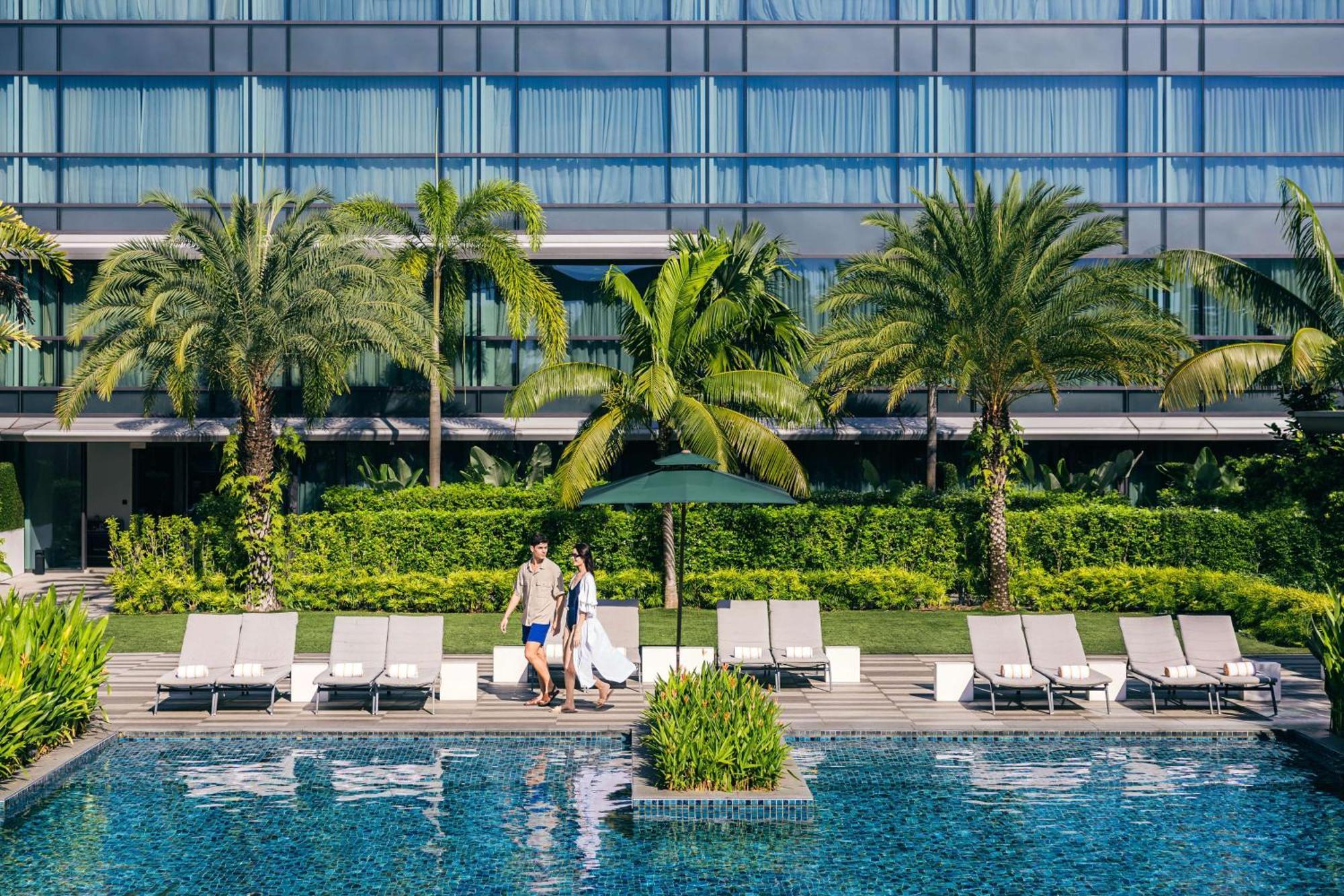 拉古娜都喜天丽酒店 新加坡 外观 照片 The pool at the hotel